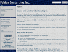 Tablet Screenshot of fabianconsultinginc.com